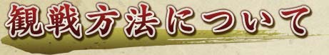 観戦方法について